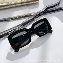 Vintage Oversized Square Sunglasses Women Retro Brand Design Rectangular Thick Frame Leopard Chic Sun Glasses Shades