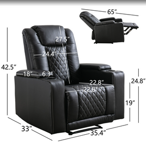 PU Leather Electric Power Recliner Chair