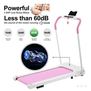 Folding Treadmill for Home - Slim Compact Running Machine Portable Electric Treadmill Foldable Treadmill Workout Exercise for Small Apartment Home Gym