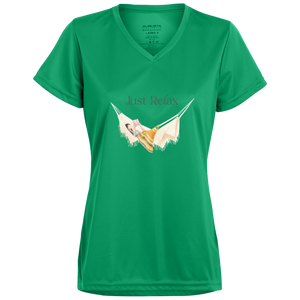 Just Relax  Ladies’ Moisture-Wicking V-Neck Tee