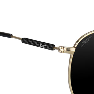 Real Carbon Fiber Sunglasses  Gold