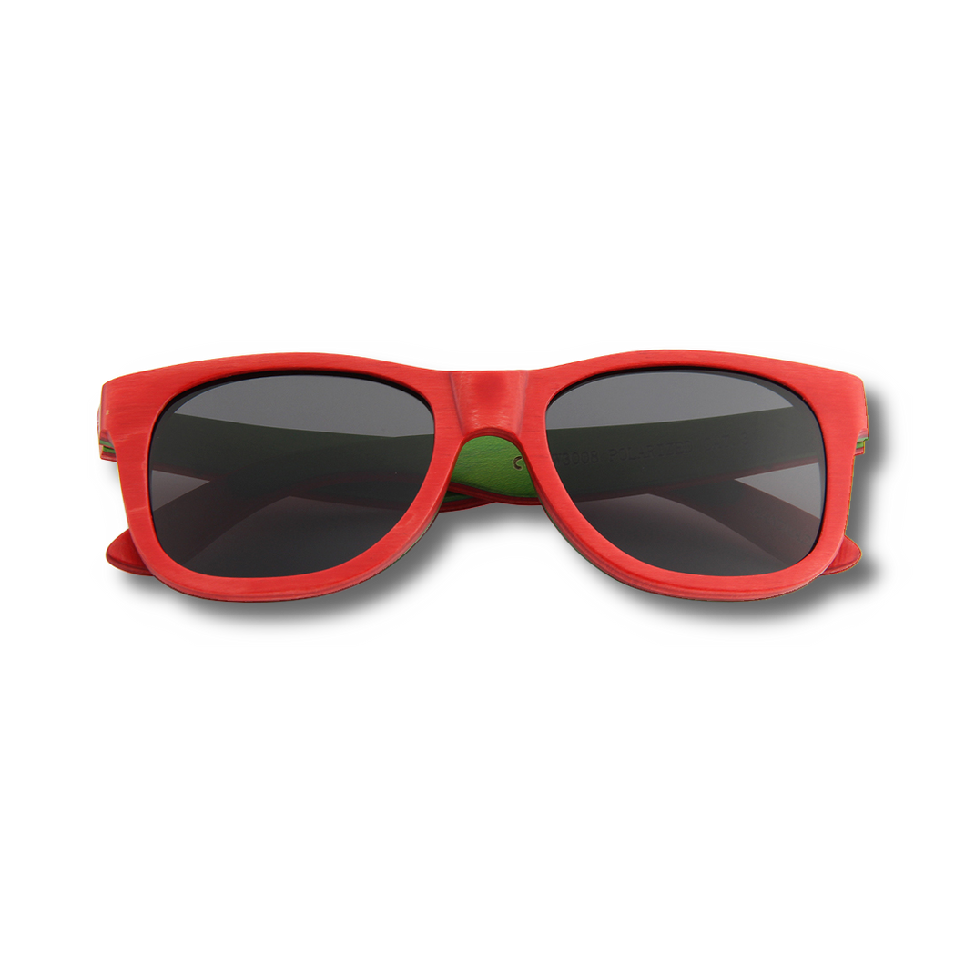 Recycled Skatedeck Bluntslide Red Sunglasses by WUDN