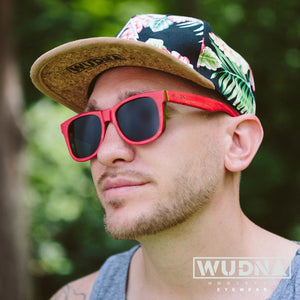 Recycled Skatedeck Bluntslide Red Sunglasses by WUDN