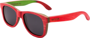 Recycled Skatedeck Bluntslide Red Sunglasses by WUDN