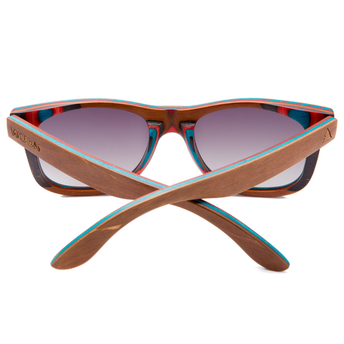 Recycled Skatedeck Jetty Ledge Brown Sunglasses by WUDN